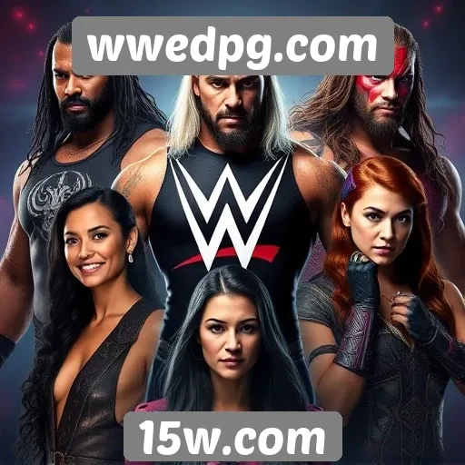 Principais personagens disponíveis no site wwedpg.com